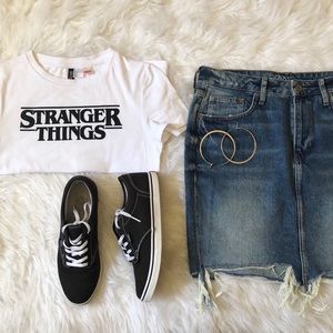 Selling only Denim Skirt. Size 10. H&M